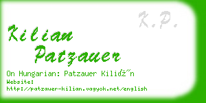kilian patzauer business card